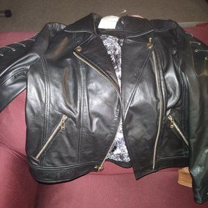 NWT GUESS LEATHER JACKET
